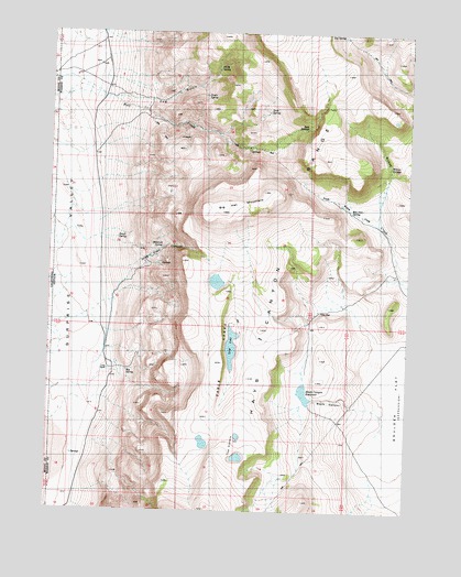 Big Hat Mountain, NV USGS Topographic Map
