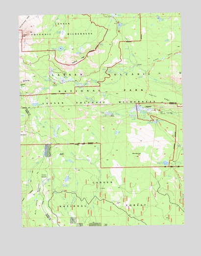 Reading Peak, CA USGS Topographic Map