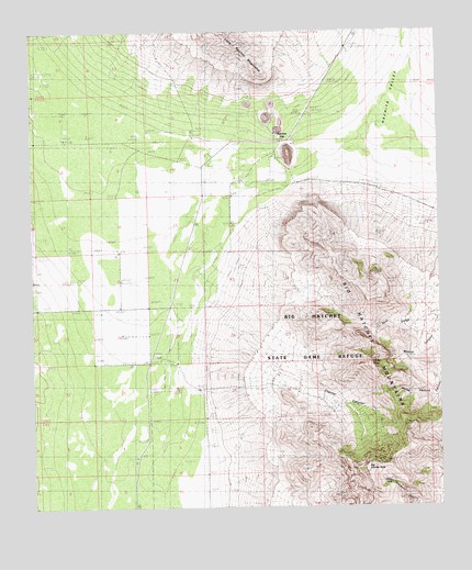 Big Hatchet Peak, NM USGS Topographic Map