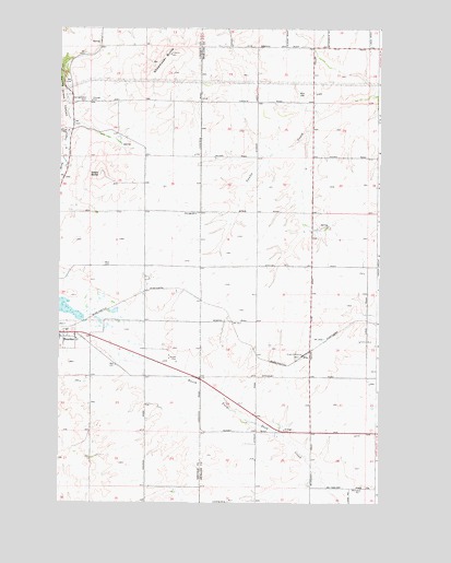 Reardan East, WA USGS Topographic Map