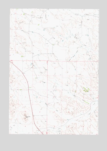 Recluse, WY USGS Topographic Map
