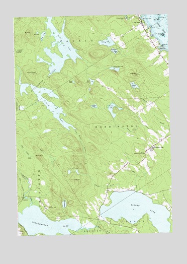 Red Beach, ME USGS Topographic Map