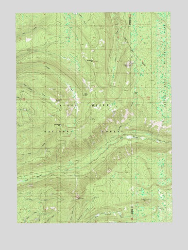 Red Blanket Mountain, OR USGS Topographic Map