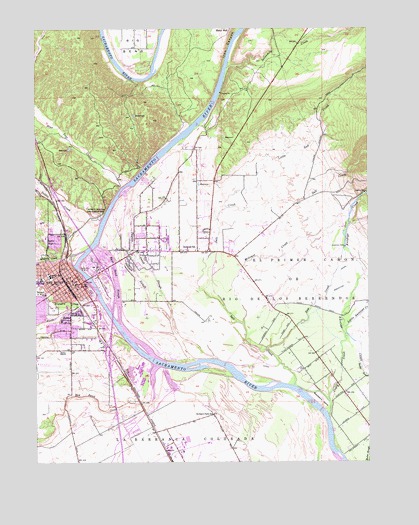 Red Bluff East, CA USGS Topographic Map