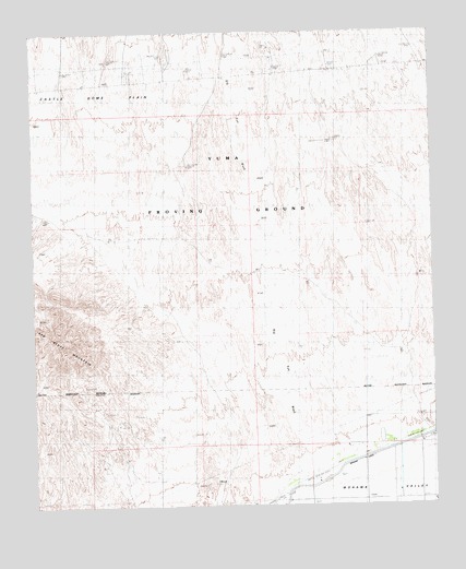 Red Bluff Mountain East, AZ USGS Topographic Map