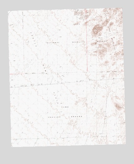 Red Bluff Mountain NW, AZ USGS Topographic Map