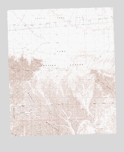 Red Bluff Mountain West, AZ USGS Topographic Map