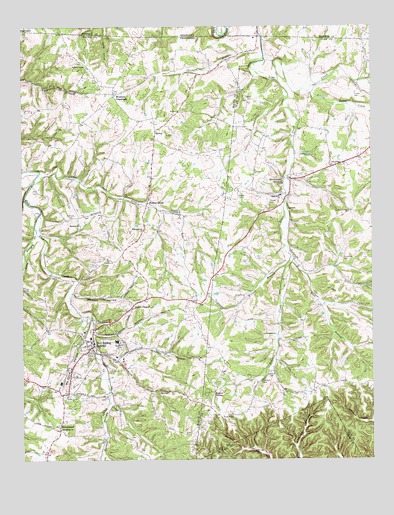 Red Boiling Springs, TN USGS Topographic Map