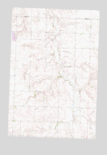 Red Butte NW, ND USGS Topographic Map