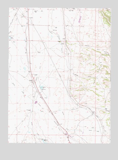Red Buttes, WY USGS Topographic Map