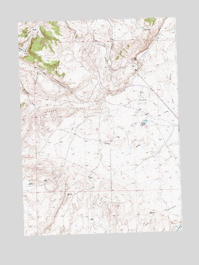 Red Canyon, WY USGS Topographic Map