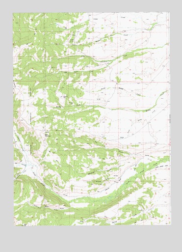 Red Castle Creek, WY USGS Topographic Map