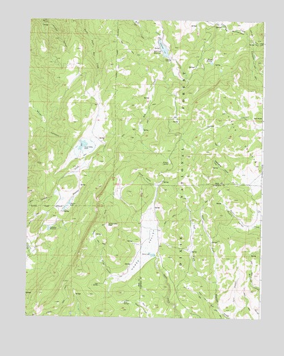 Red Creek Reservoir, UT USGS Topographic Map