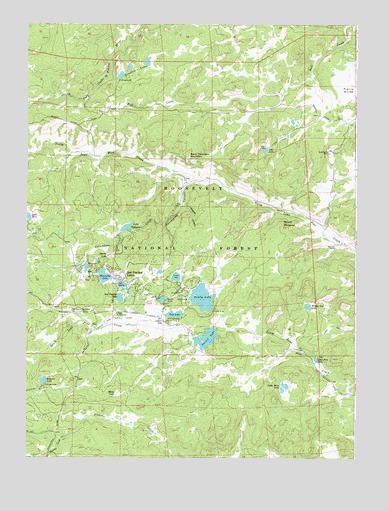 Red Feather Lakes, CO USGS Topographic Map
