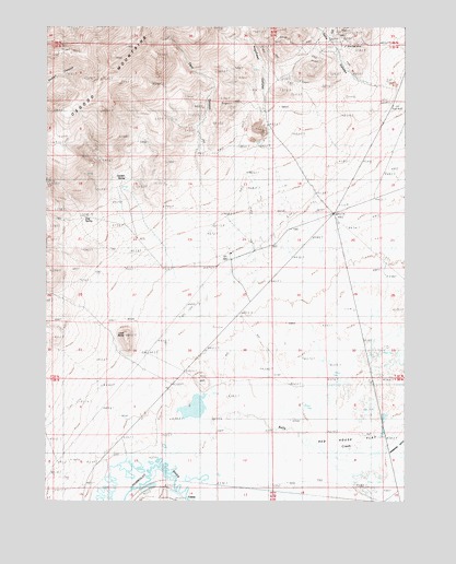 Red House Flat West, NV USGS Topographic Map