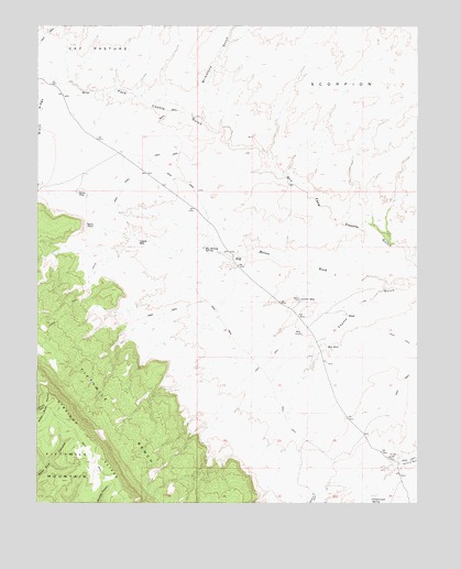 Big Hollow Wash, UT USGS Topographic Map