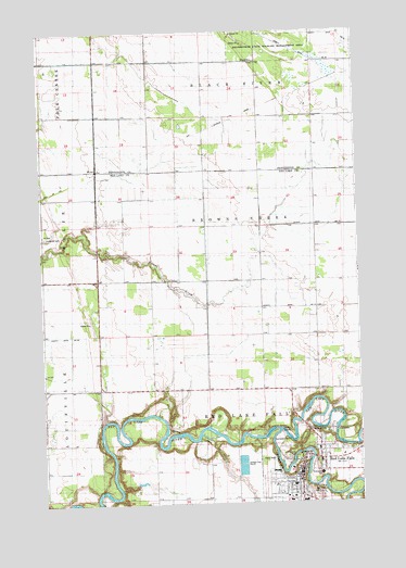 Red Lake Falls, MN USGS Topographic Map