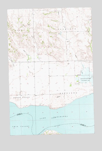 Red Mike Hill, ND USGS Topographic Map