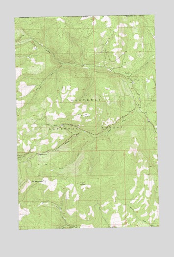 Red Mountain, MT USGS Topographic Map