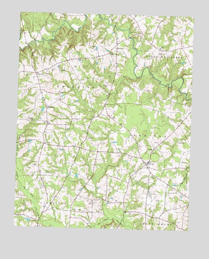 Red Oak, NC USGS Topographic Map