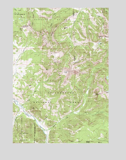 Big Horn Peak, MT USGS Topographic Map