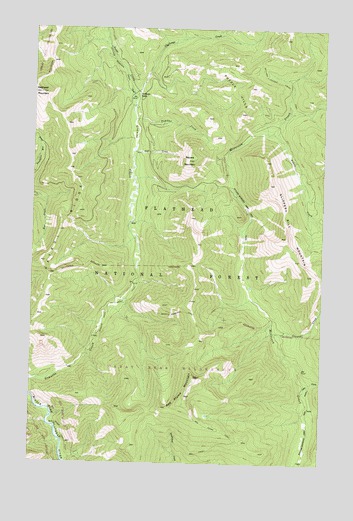 Red Plume Mountain, MT USGS Topographic Map