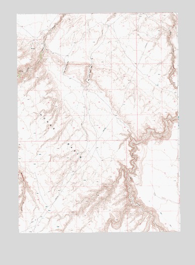 Big Horse Basin Gap, ID USGS Topographic Map