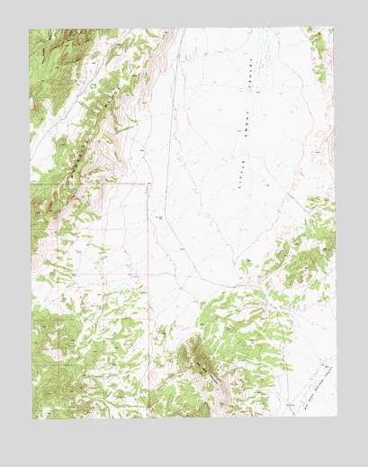 Red Ring Mountain, NV USGS Topographic Map