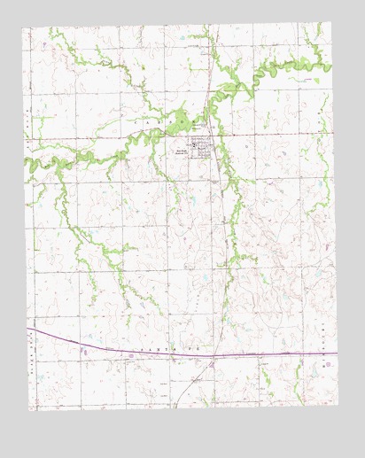 Red Rock, OK USGS Topographic Map