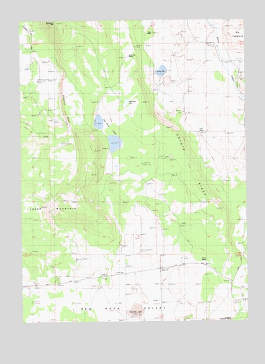Red Rock Lakes, CA USGS Topographic Map