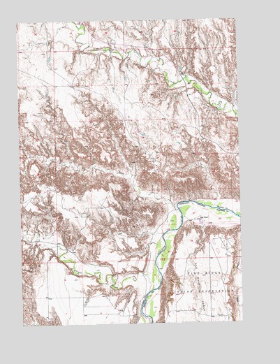Red Shirt, SD USGS Topographic Map