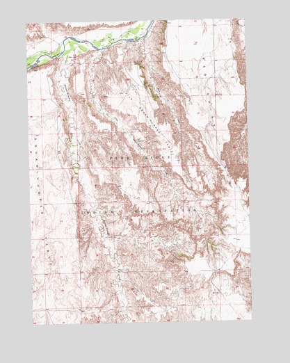 Red Shirt SW, SD USGS Topographic Map