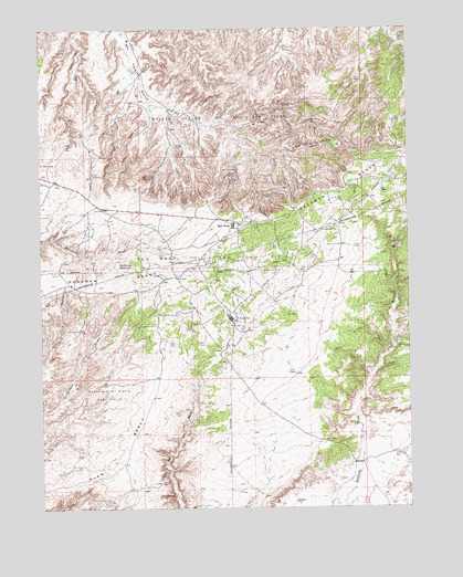 Red Wash, UT USGS Topographic Map