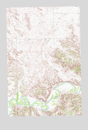 Red Wing Creek, ND USGS Topographic Map