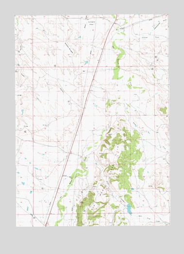 Redbird, WY USGS Topographic Map