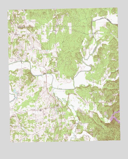 Redbud, GA USGS Topographic Map