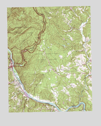Big Island, VA USGS Topographic Map