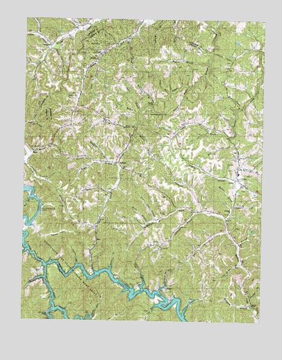 Redbush, KY USGS Topographic Map