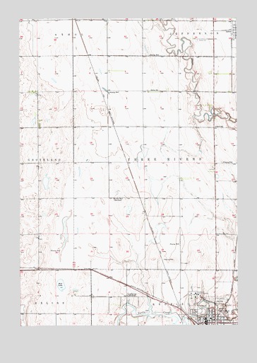 Redfield North, SD USGS Topographic Map