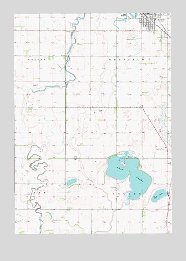 Redfield South, SD USGS Topographic Map