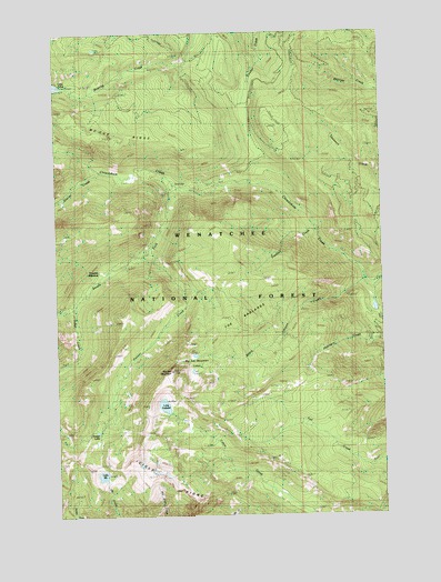 Big Jim Mountain, WA USGS Topographic Map