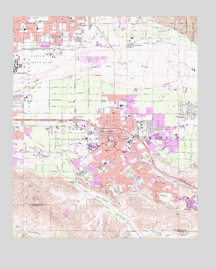 Redlands, CA USGS Topographic Map