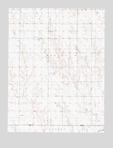 Redline Church, KS USGS Topographic Map