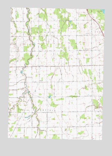Redman, MI USGS Topographic Map