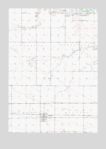 Ree Heights, SD USGS Topographic Map