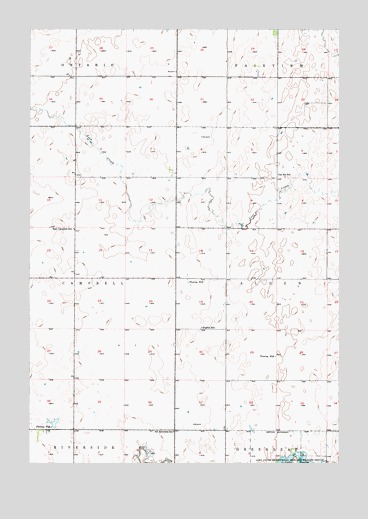 Ree Heights NW, SD USGS Topographic Map