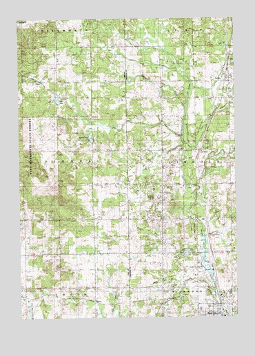 Reed City North, MI USGS Topographic Map