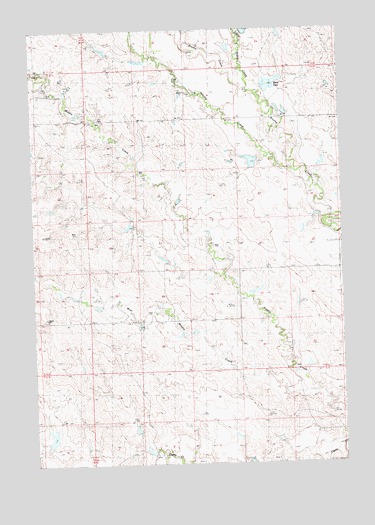 Reed Dam, SD USGS Topographic Map
