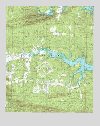 Reed Mountain, AR USGS Topographic Map