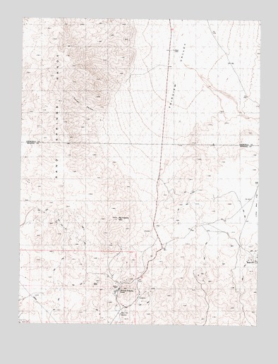 Big Kasock Mountain, NV USGS Topographic Map